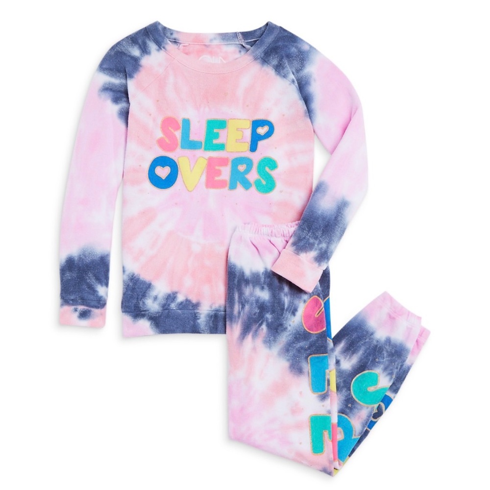 Chaser Kids Tie Dye-"Sleepovers" Set in Paradise Tie Dye color - Size 7